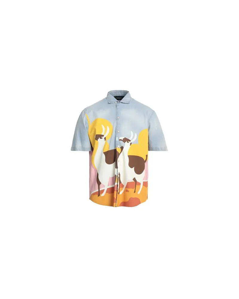 Dsquared2 TOPS - Jeanshemdenauf YOOX.COM Blau