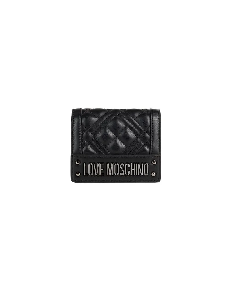 Moschino Kleinlederwaren - Brieftaschenauf YOOX.COM Schwarz