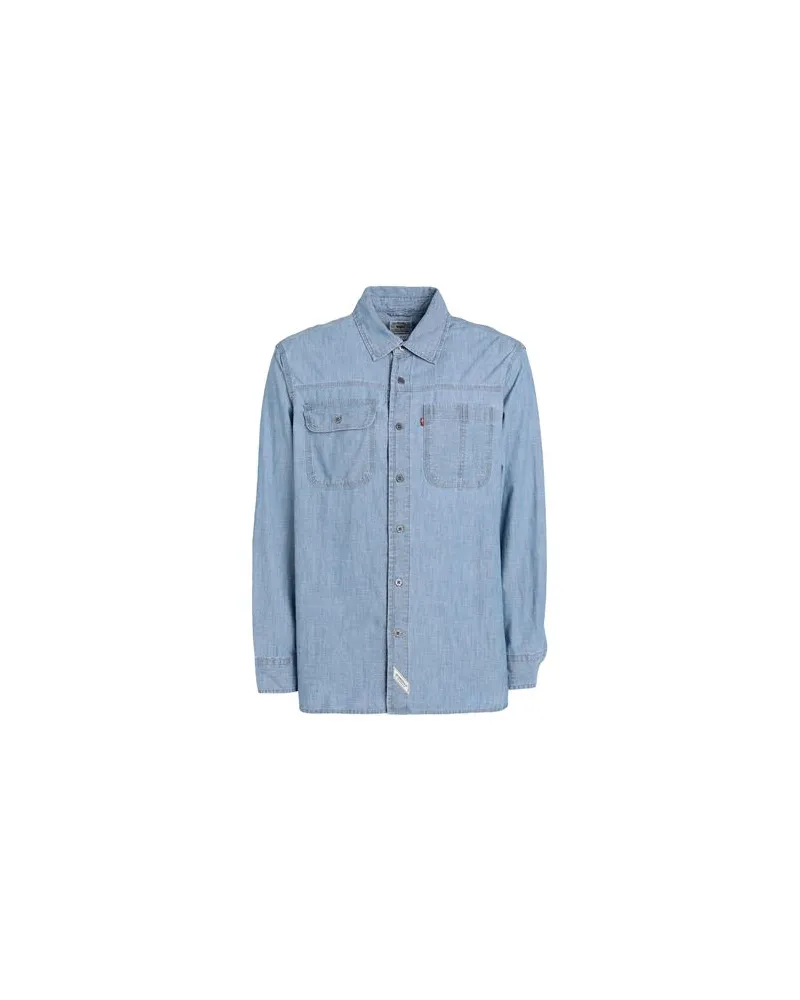 Levi's LS AUBURN WORKER BLUES  - TOPS - Jeanshemdenauf YOOX.COM Blau