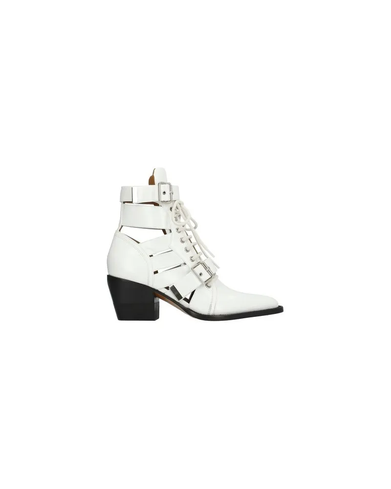 Chloé SCHUHE - Stiefelettenauf YOOX.COM Weiß
