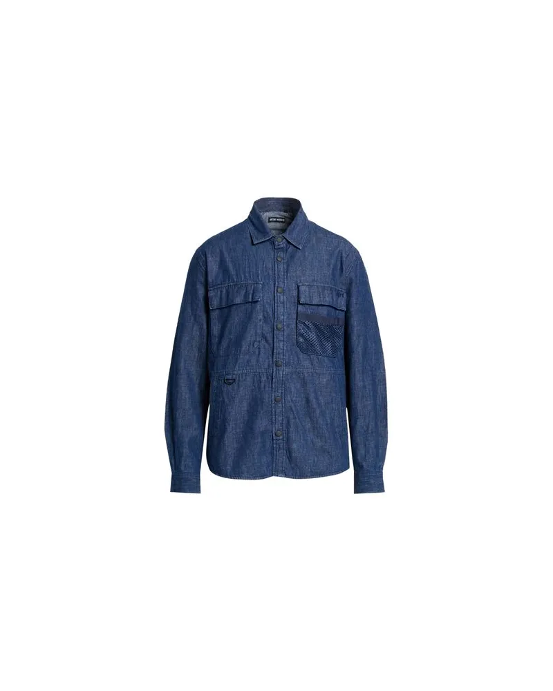 Antony Morato TOPS - Jeanshemdenauf YOOX.COM Blau