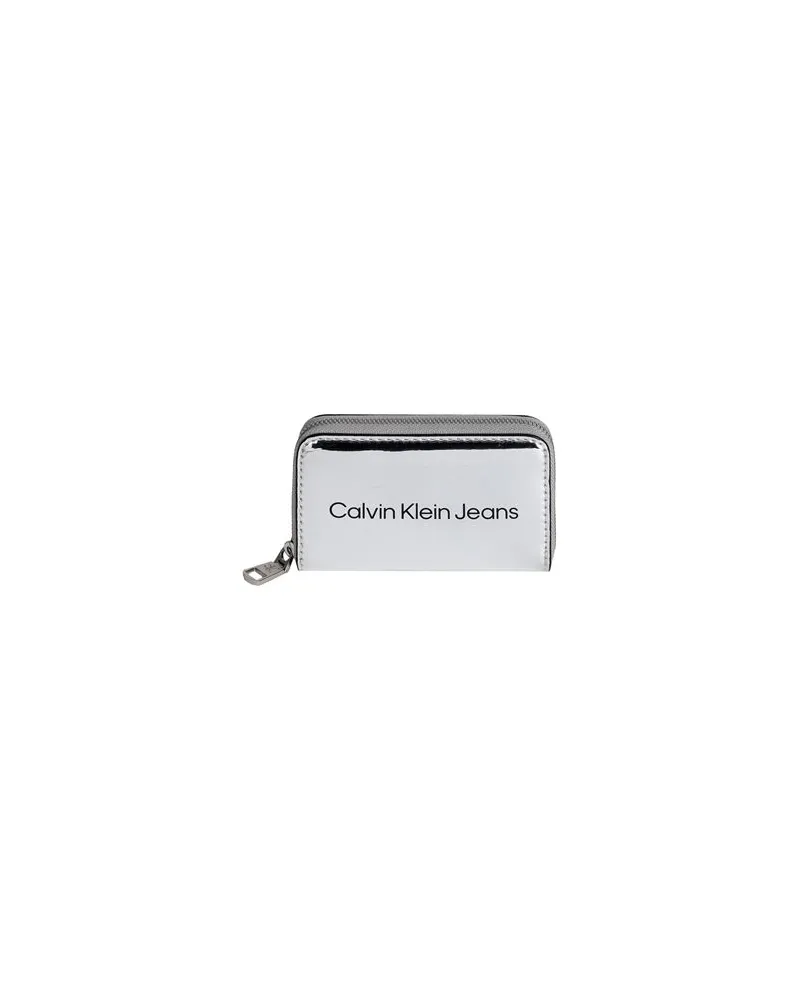 Calvin Klein Kleinlederwaren - Brieftaschenauf YOOX.COM Silber
