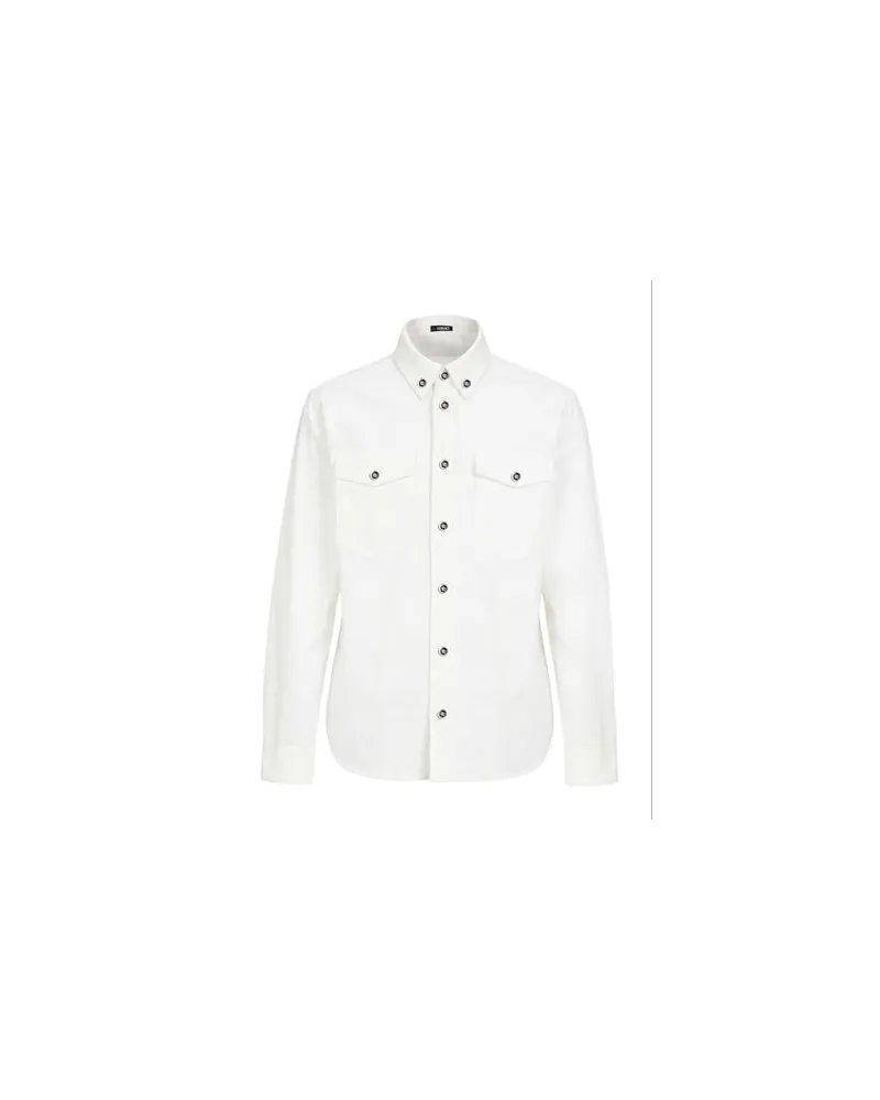 Versace TOPS - Jeanshemdenauf YOOX.COM Weiß