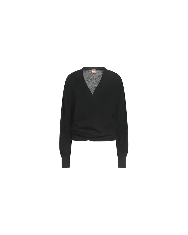 HUGO BOSS STRICKWAREN - Strickjackenauf YOOX.COM Schwarz