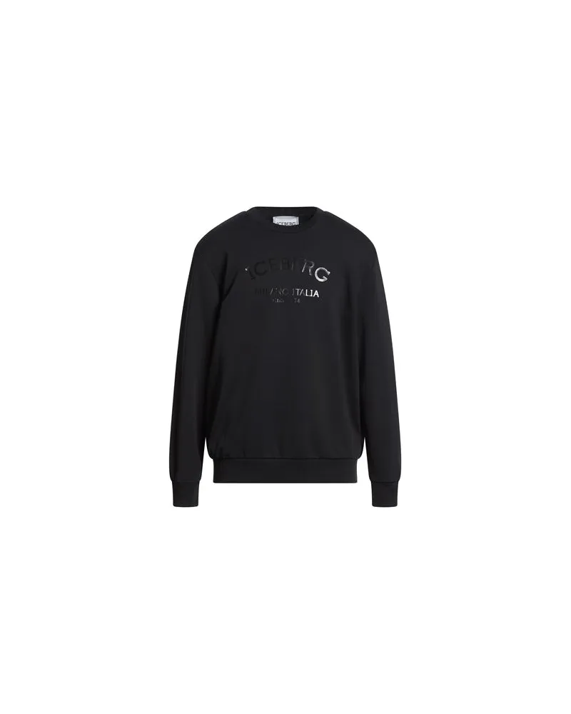 Iceberg FELPA  - TOPS - Sweatshirtsauf YOOX.COM Schwarz