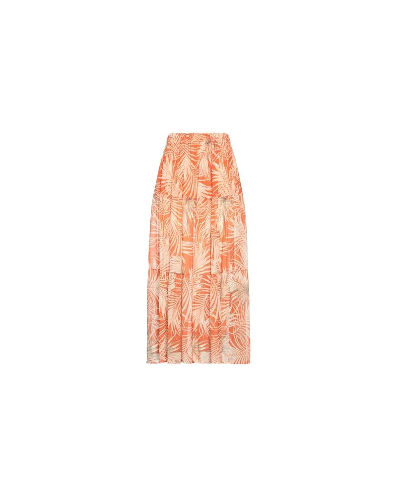 FISICO-Cristina Ferrari HOSEN & RÖCKE - Maxi-Röckeauf YOOX.COM Orange