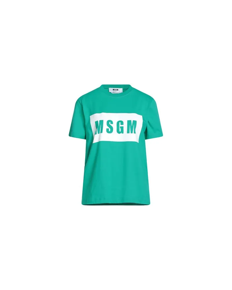 MSGM TOPS - T-shirtsauf YOOX.COM Smaragdgrün
