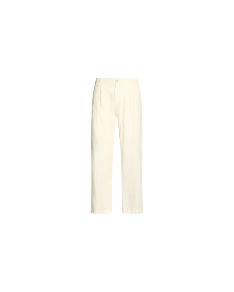 120% Lino HOSEN & RÖCKE - Hosenauf YOOX.COM Cremeweiß