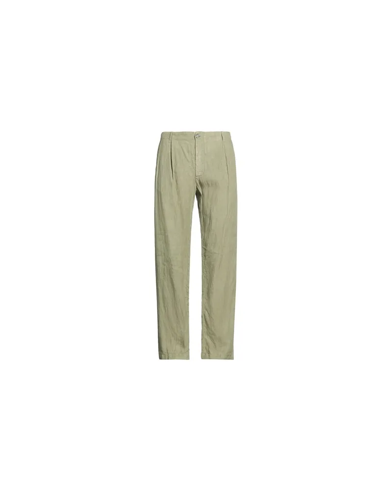 120% Lino HOSEN & RÖCKE - Hosenauf YOOX.COM Salbeigrün