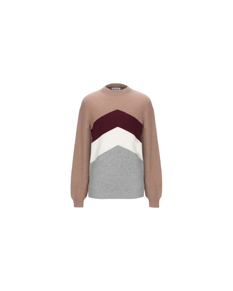 Brunello Cucinelli STRICKWAREN - Pulloverauf YOOX.COM Beige