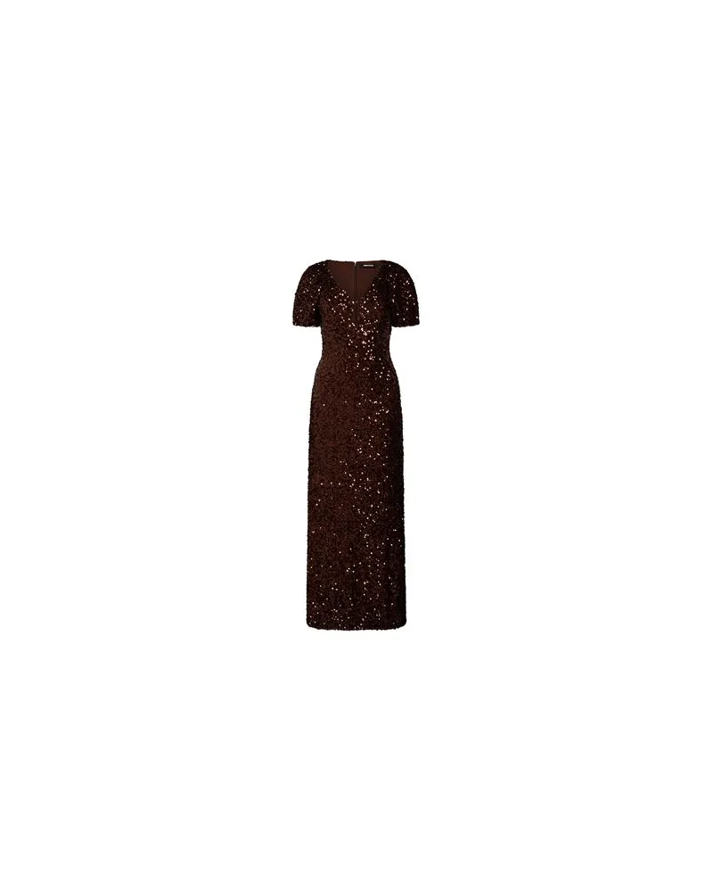 ROTATE Birger Christensen KLEIDER - Maxi-Kleiderauf YOOX.COM Dunkelbraun