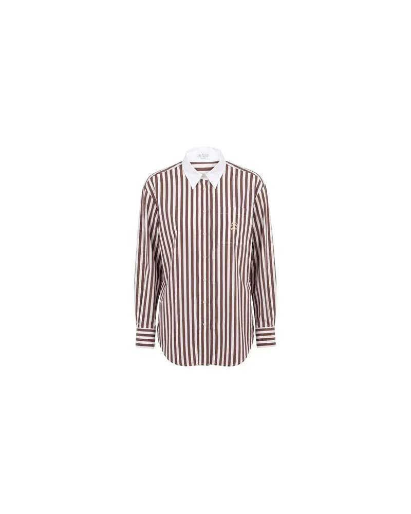 Brunello Cucinelli TOPS - Hemdenauf YOOX.COM Braun