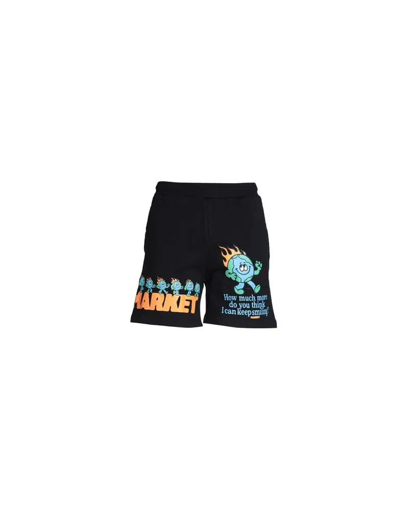 Market KEEP GOING SWEATSHORTS  - HOSEN & RÖCKE - Shorts & Bermudashortsauf YOOX.COM Schwarz