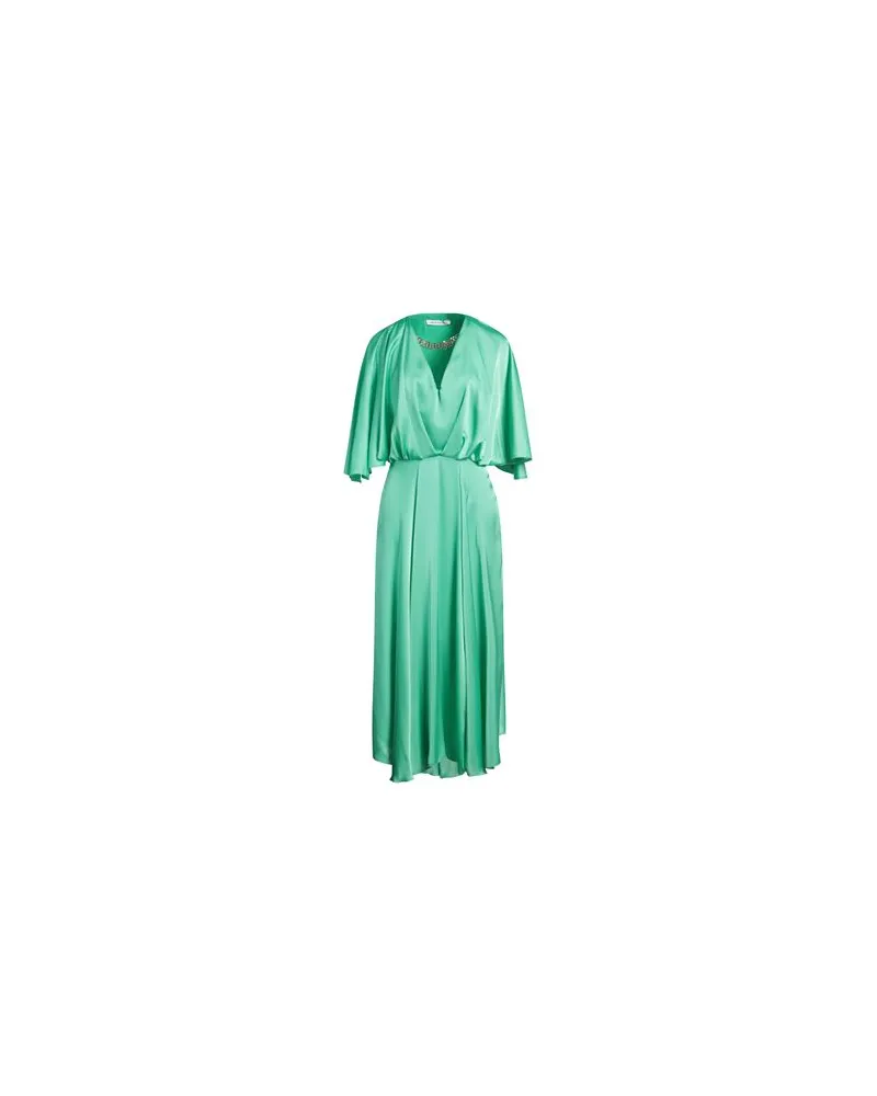 Simona Corsellini KLEIDER - Maxi-Kleiderauf YOOX.COM Säuregrün