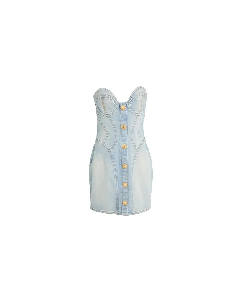 Balmain KLEIDER - Mini-Kleiderauf YOOX.COM Blau