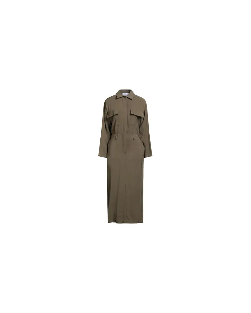 Soallure KLEIDER - Maxi-Kleiderauf YOOX.COM Militärgrün