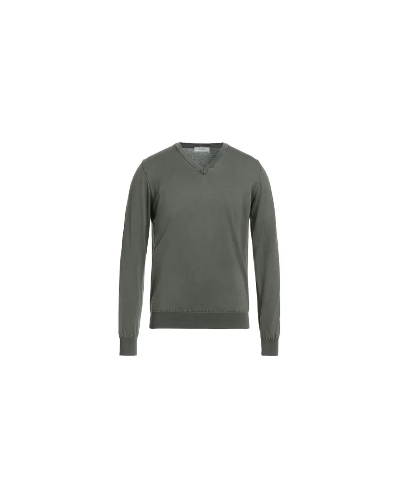 Alpha Studio STRICKWAREN - Pulloverauf YOOX.COM Militärgrün