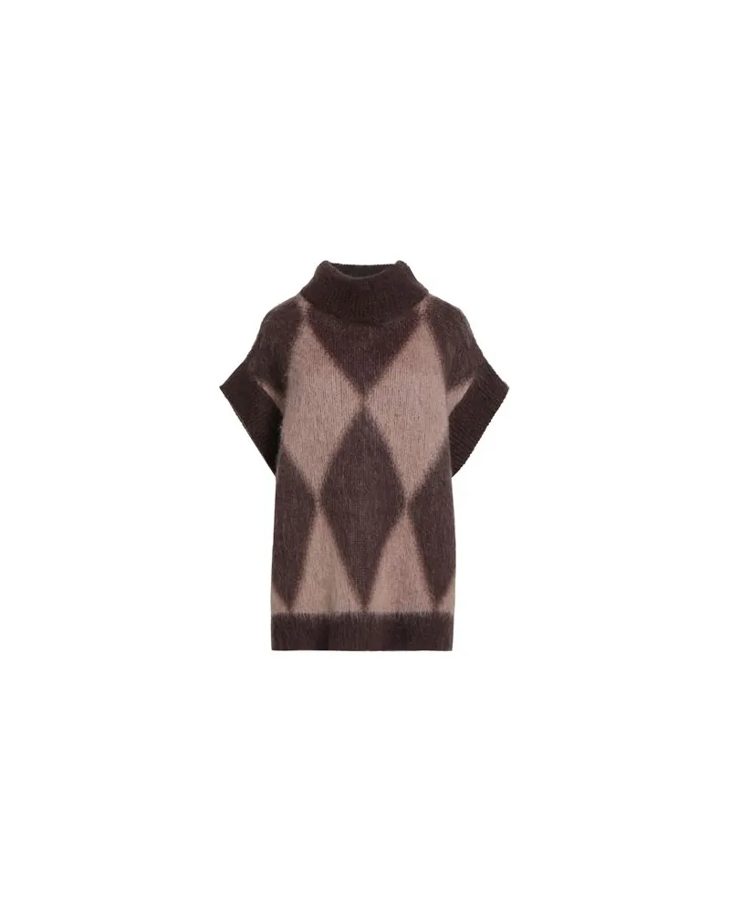 Caractère STRICKWAREN - Rollkragenpulloverauf YOOX.COM Schokobraun