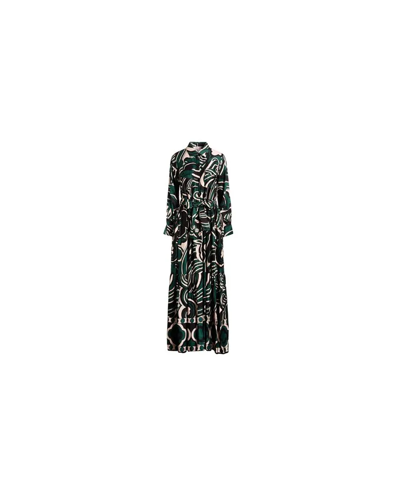 Connor & Blake KLEIDER - Maxi-Kleiderauf YOOX.COM Dunkelgrün