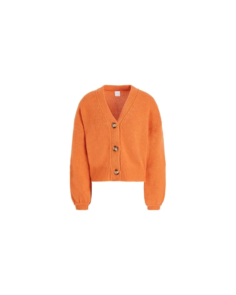 8 by Yoox STRICKWAREN - Strickjackenauf YOOX.COM Orange