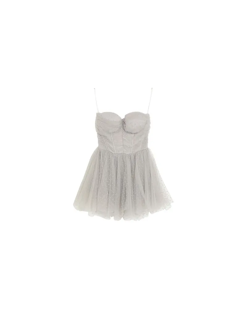 Elisabetta Franchi KLEIDER - Mini-Kleiderauf YOOX.COM Hellgrau