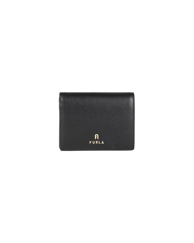 Furla CAMELIA S COMPACT WALLET  - Kleinlederwaren - Brieftaschenauf YOOX.COM Schwarz