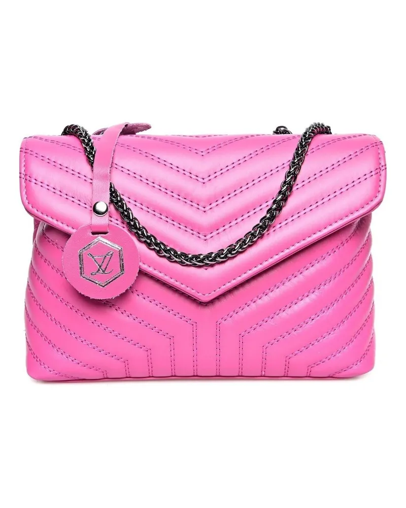 Luisa Vannini Schultertasche Fuchsia