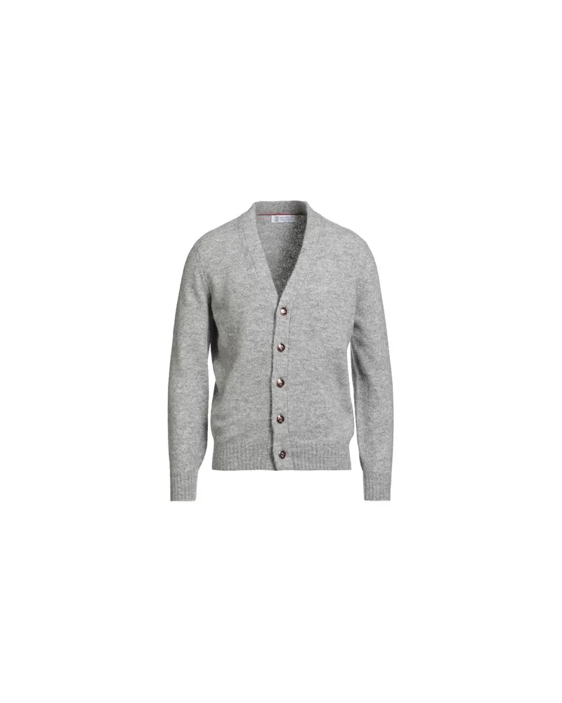 Brunello Cucinelli STRICKWAREN - Strickjackenauf YOOX.COM Grau