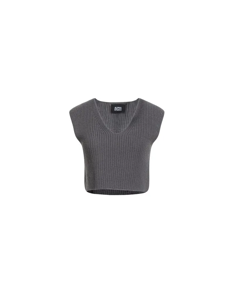 Alpha Studio STRICKWAREN - Pulloverauf YOOX.COM Braungrau