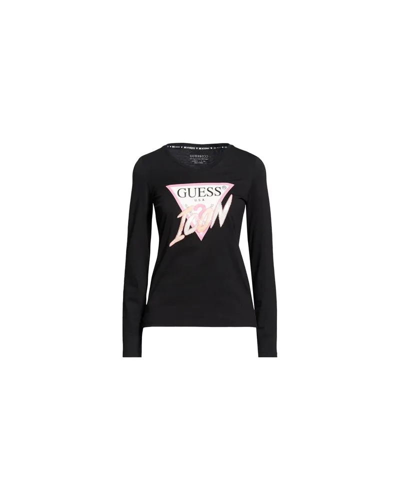 Guess TOPS - T-shirtsauf YOOX.COM Schwarz