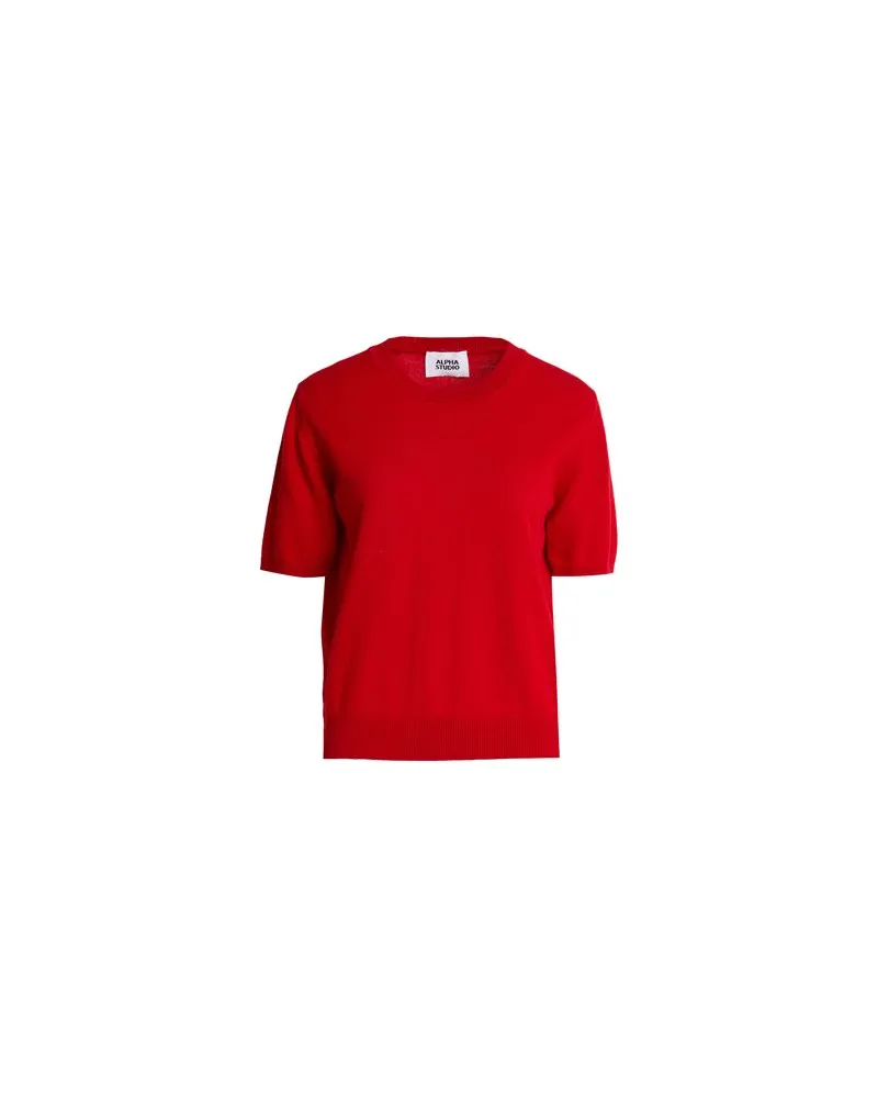 Alpha Studio STRICKWAREN - Pulloverauf YOOX.COM Rot