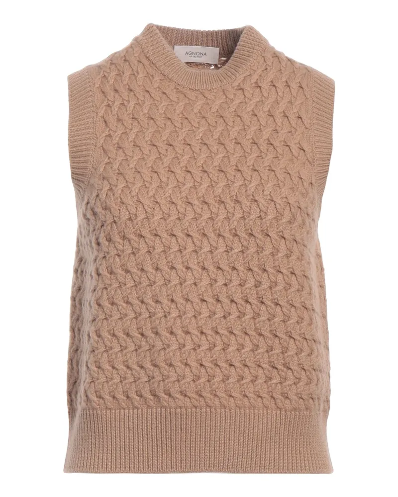 AGNONA Pullover Kamel