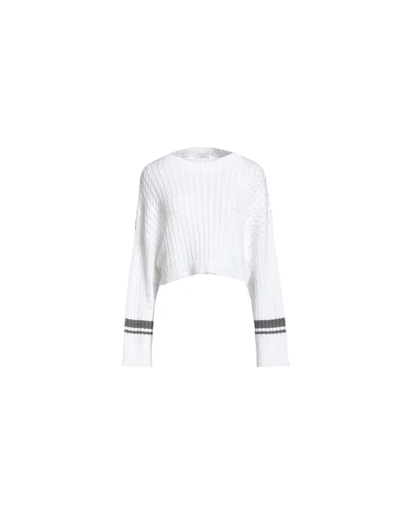 Brunello Cucinelli STRICKWAREN - Pulloverauf YOOX.COM Weiß