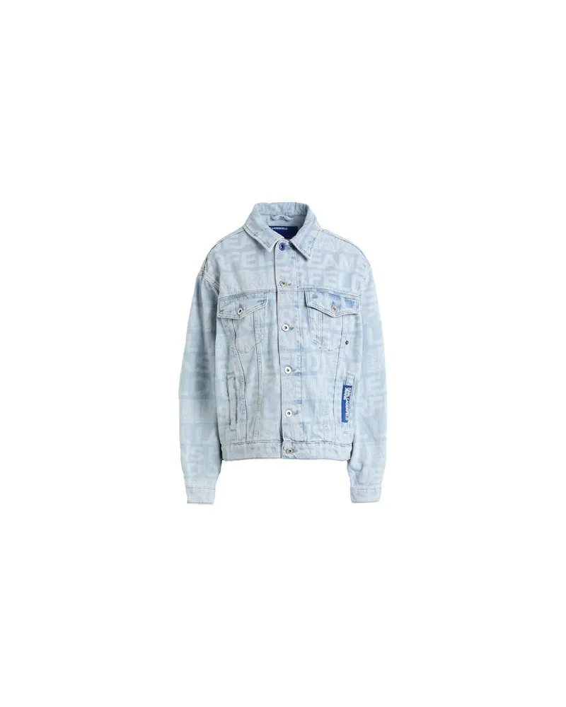 Karl Lagerfeld KLJ LOGO LASER DENIM JACKET  - JACKEN & MÄNTEL - Jeansjacken/Mäntelauf YOOX.COM Blau
