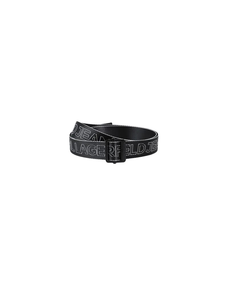 Karl Lagerfeld WEBBING BELT  - Kleinlederwaren - Gürtelauf YOOX.COM Schwarz