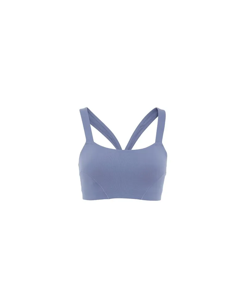 adidas LS YOGA BRA  - TOPS - Topsauf YOOX.COM Blaugrau
