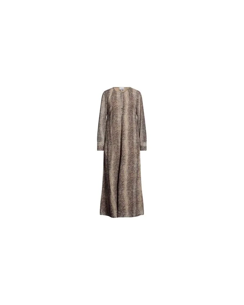 Ganni KLEIDER - Midi-Kleiderauf YOOX.COM Sand
