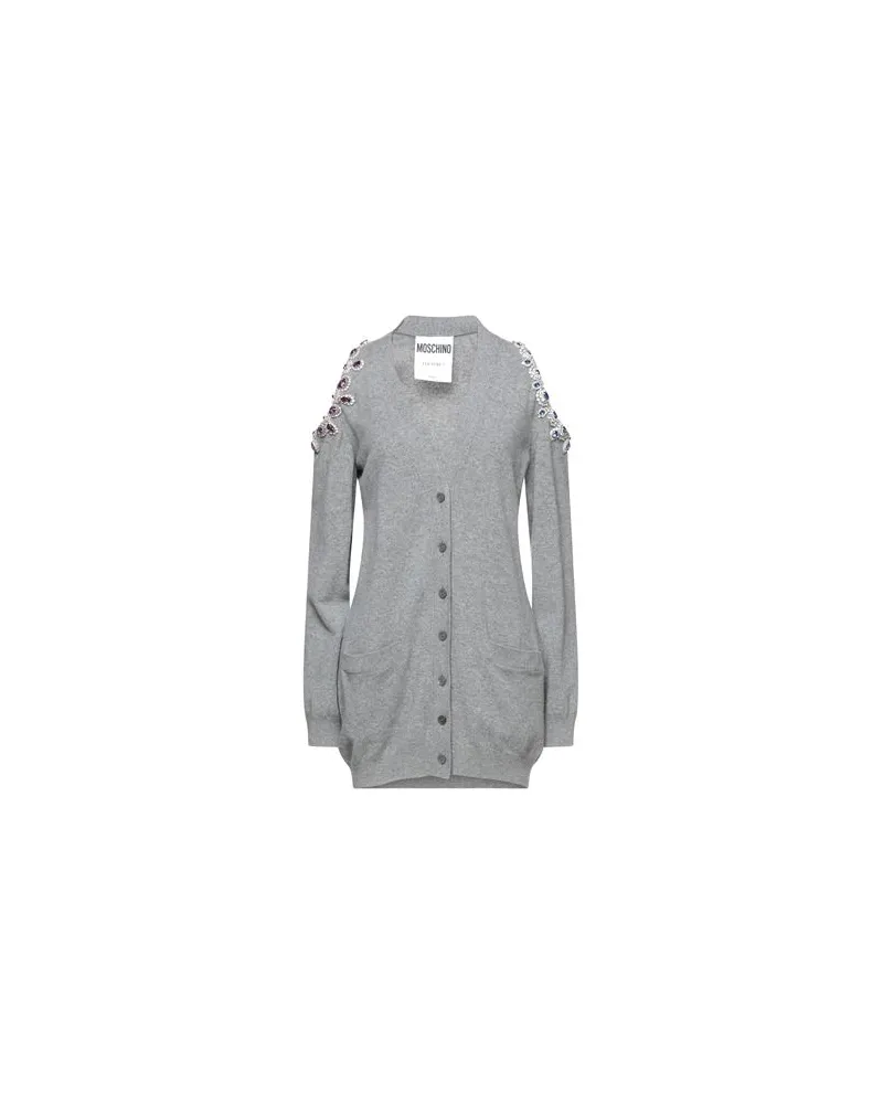 Moschino STRICKWAREN - Strickjackenauf YOOX.COM Grau