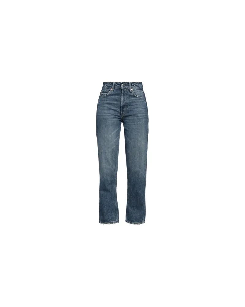 Maje HOSEN & RÖCKE - Jeanshosenauf YOOX.COM Blau