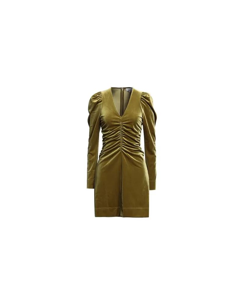 Ganni KLEIDER - Mini-Kleiderauf YOOX.COM Militärgrün