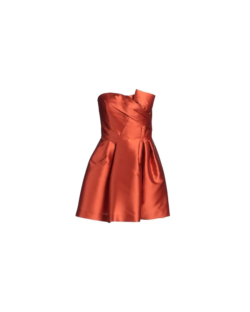 Alberta Ferretti KLEIDER - Mini-Kleiderauf YOOX.COM Rostrot