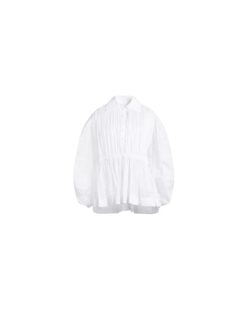 Jil Sander TOPS - Hemdenauf YOOX.COM Weiß