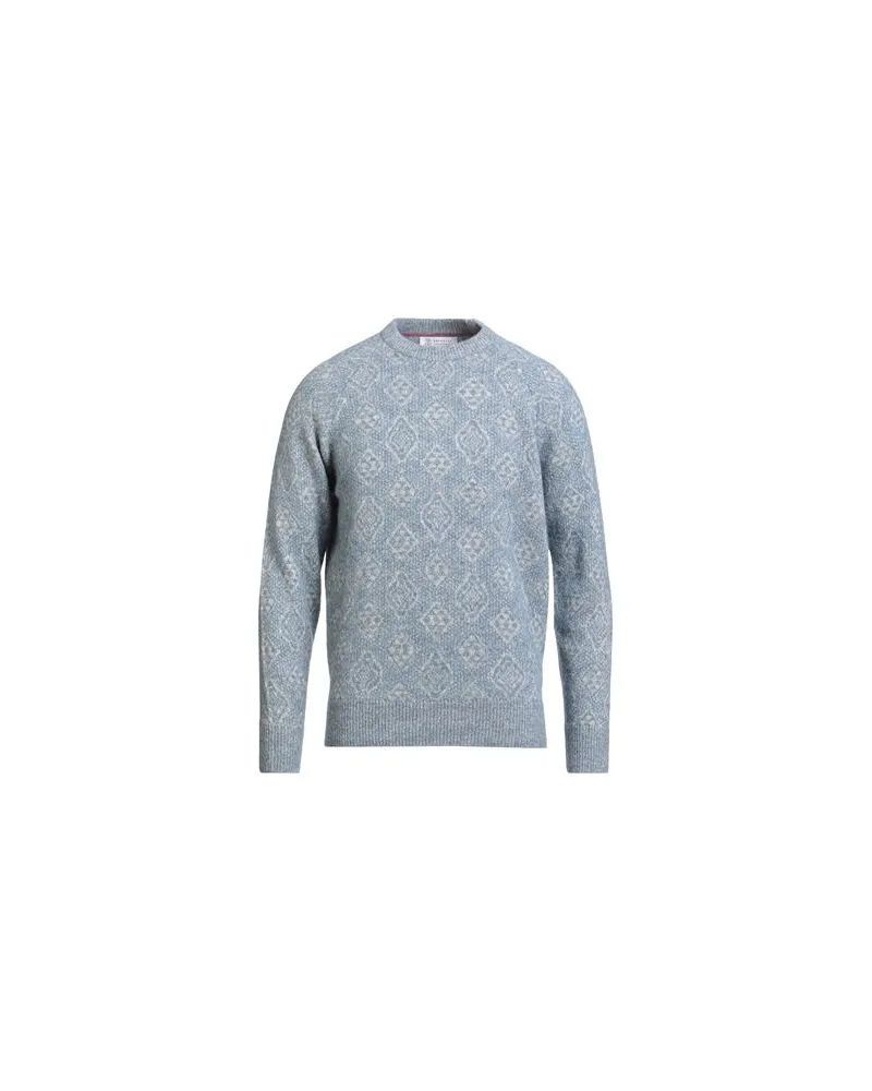 Brunello Cucinelli STRICKWAREN - Pulloverauf YOOX.COM Taubenblau