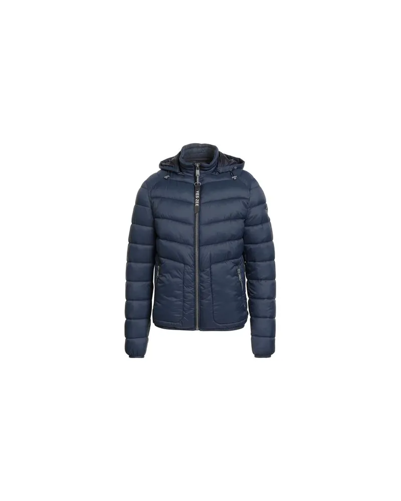 YES ZEE by Essenza JEANS - JACKEN & MÄNTEL - Pufferjacken & Daunenjackenauf YOOX.COM Marineblau