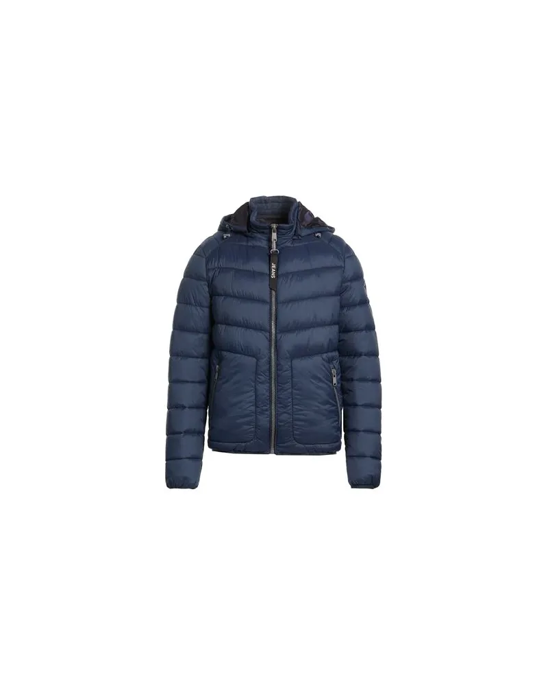 YES ZEE by Essenza JEANS - JACKEN & MÄNTEL - Pufferjacken & Daunenjackenauf YOOX.COM Nachtblau