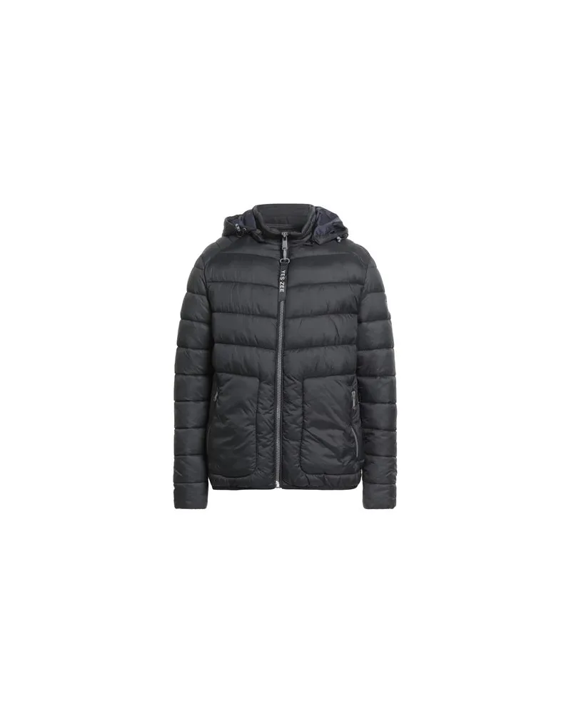 YES ZEE by Essenza JEANS - JACKEN & MÄNTEL - Pufferjacken & Daunenjackenauf YOOX.COM Schwarz