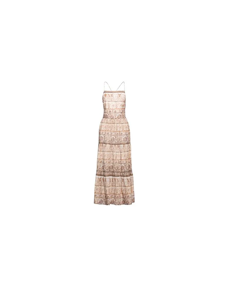 Alessia Santi KLEIDER - Maxi-Kleiderauf YOOX.COM Beige