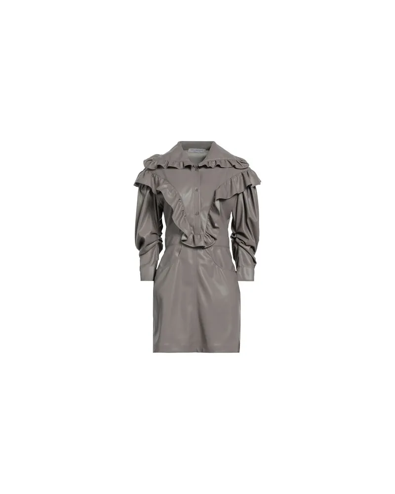 Philosophy Di Lorenzo Serafini KLEIDER - Mini-Kleiderauf YOOX.COM Maulwurfsgrau