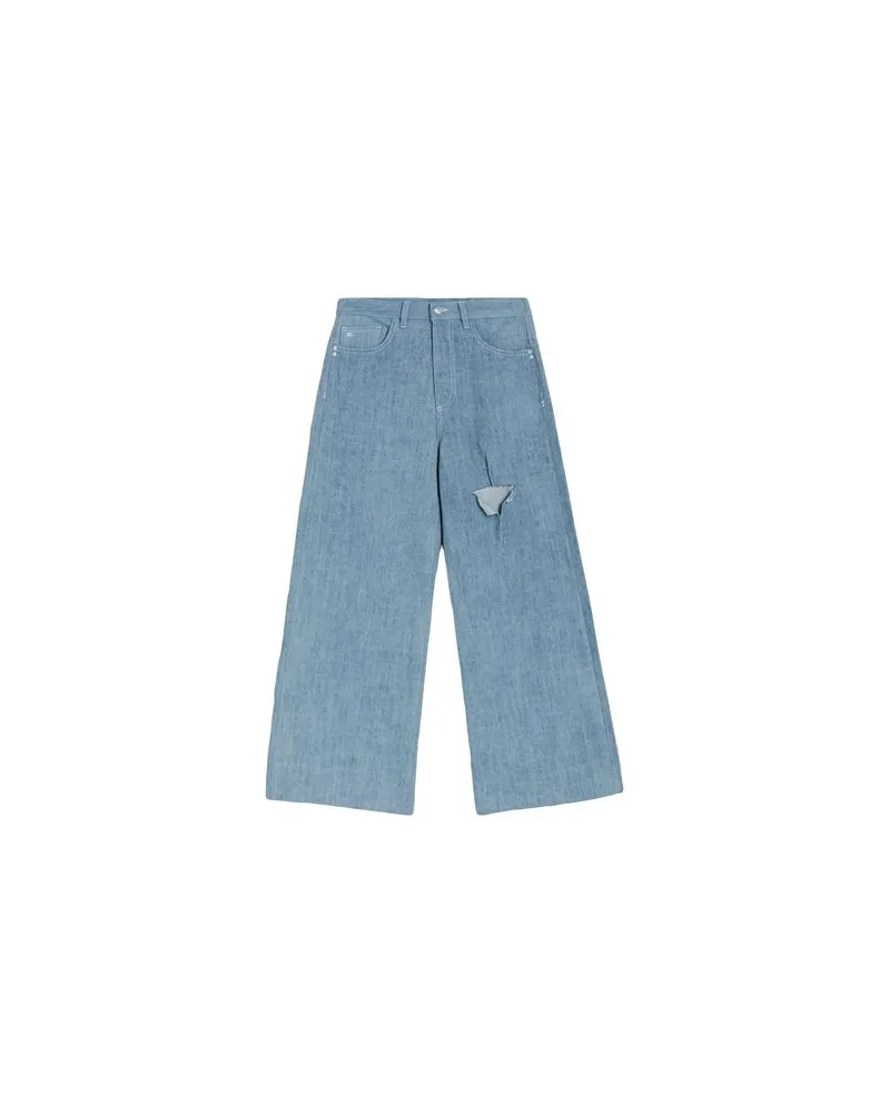nine:inthe:morning HOSEN & RÖCKE - Jeanshosenauf YOOX.COM Blau