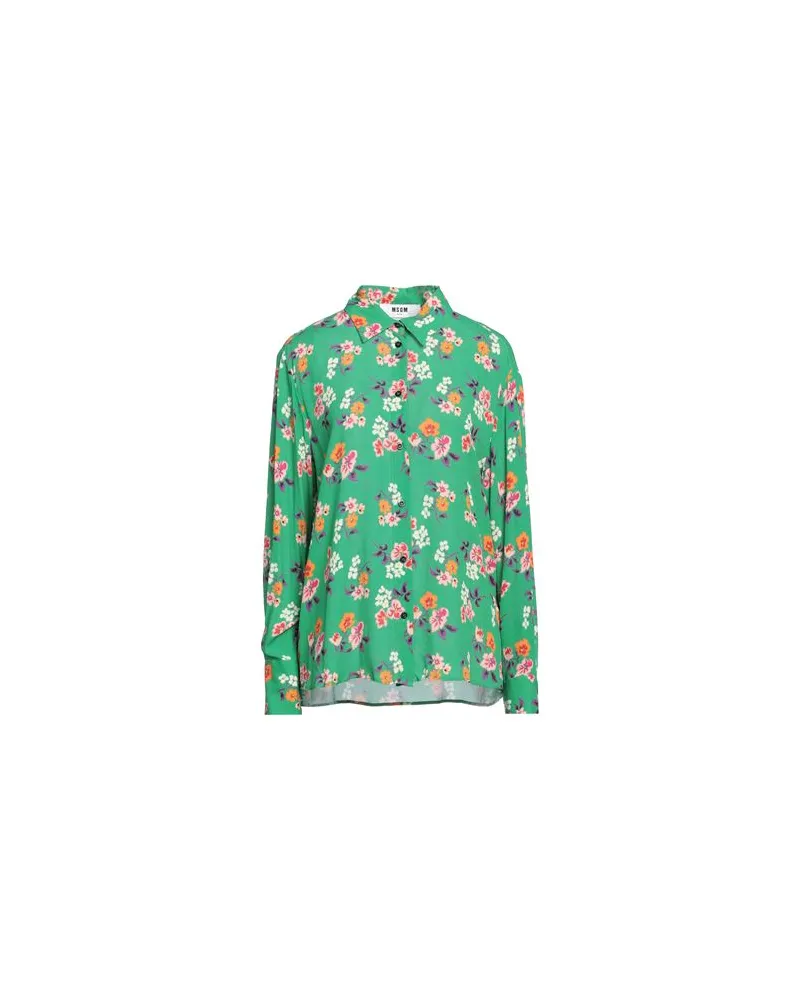 MSGM TOPS - Hemdenauf YOOX.COM Grün